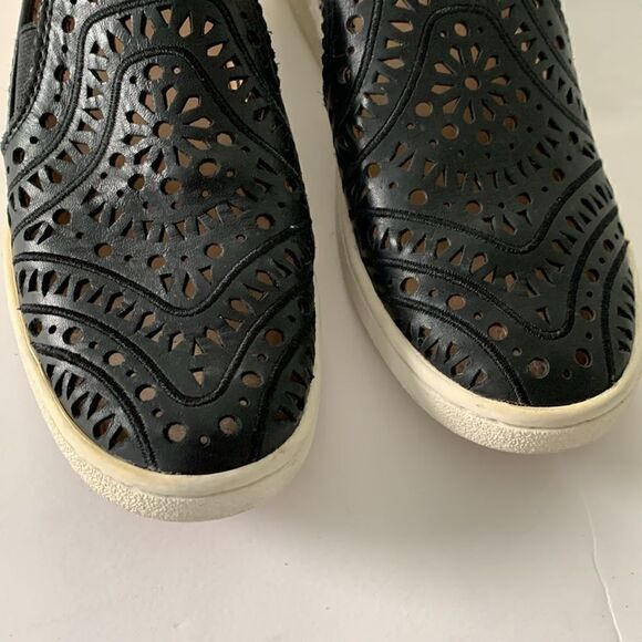 UGG black laser cut out slip on sneakers size 6.5 - Picture 2 of 8